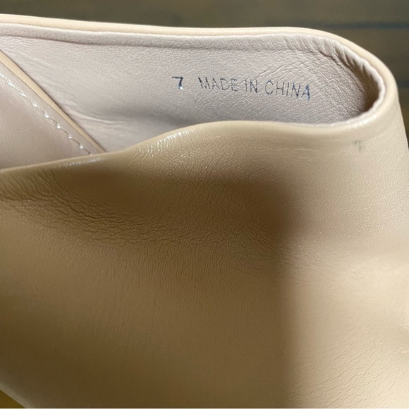 Public Desire Nude Square Toe Mules - Picture 5 of 7